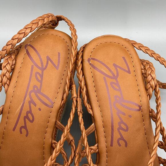 NEW Zodiac Women’s Shana Espadrille Wedge Sandals Brown Size 11M - Picture 6 of 10